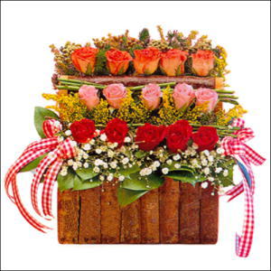 sandikta 3 kat güllerden   Trabzon yurtiçi ve yurtdışı çiçek siparişi 